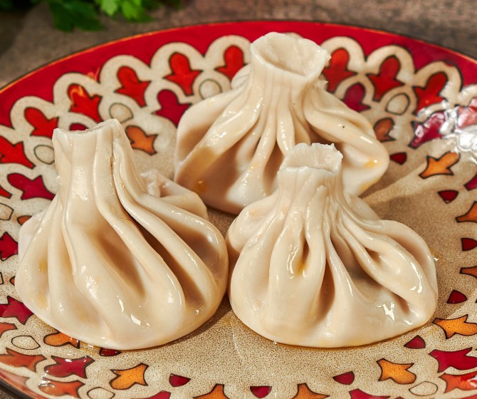 Хинкали отварные с телятиной 3 шт.